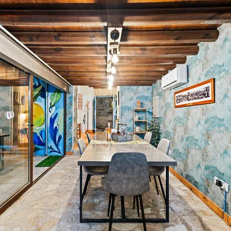 Redblue Door Two Traditional Listed Pano Lefkara