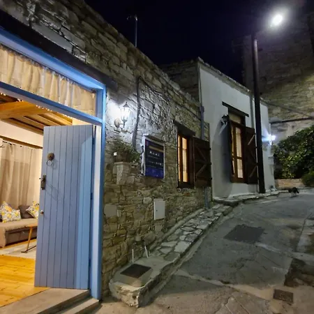 Redblue Door Two Traditional Listed Pano Lefkara