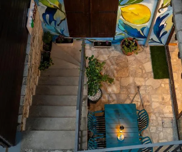 Redblue Door Two Traditional Listed * Pano Lefkara