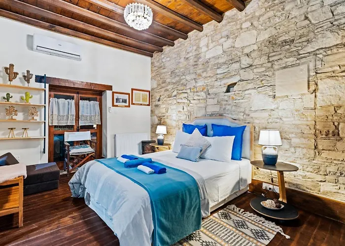 Redblue Door Two Traditional Listed * Pano Lefkara