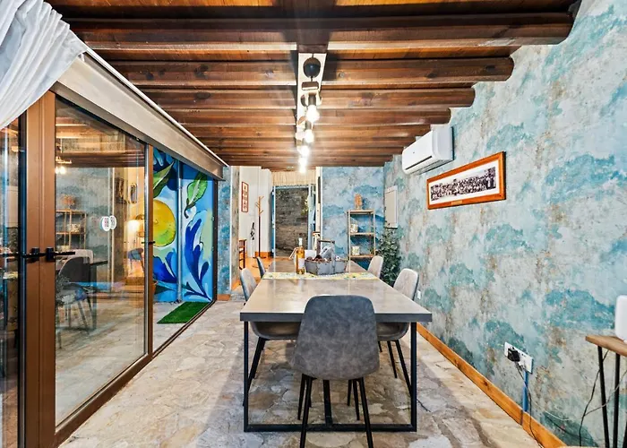 Redblue Door Two Traditional Listed Pano Lefkara