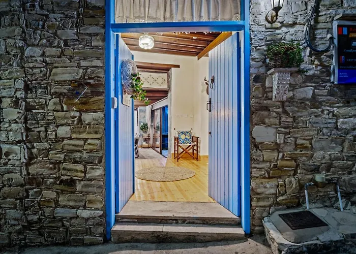 Redblue Door Two Traditional Listed * Pano Lefkara